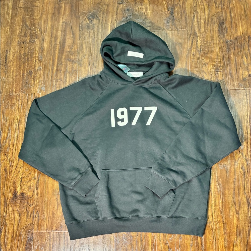 Rare 1977 Essentials Hoodie Black Men’s/ Unisex XL (Oversized) #SW24